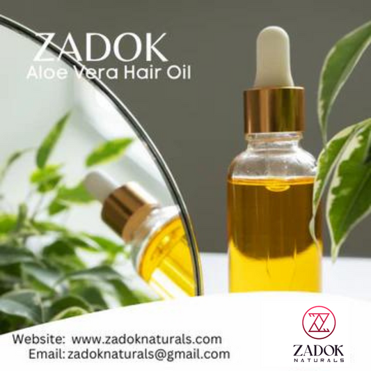 Aloe vera hair oil in a sealed bottle mockup, featuring fresh green tones and a clean, natural aesthetic.