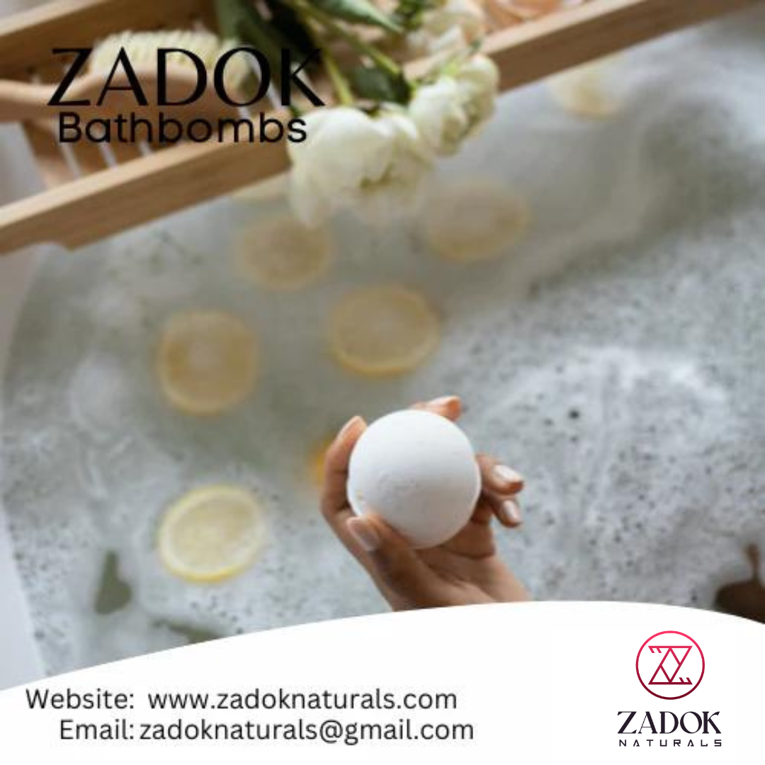 Colorful natural bath bombs arranged neatly, showcasing plant-based ingredients and a spa-like feel.