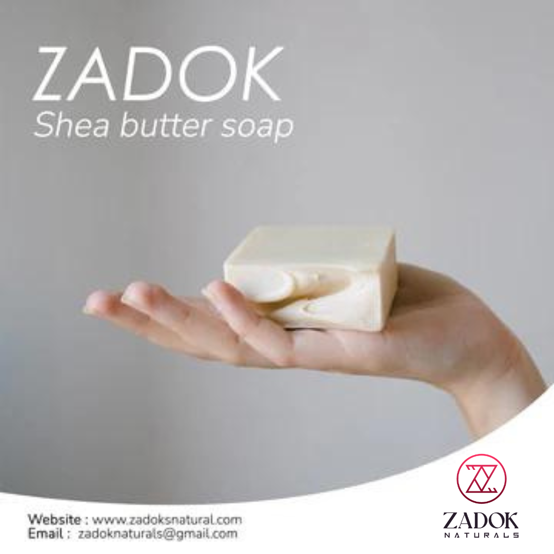 Shea butter soap in a bar mockup, featuring creamy beige tones and a rich, natural, nourishing appearance.
